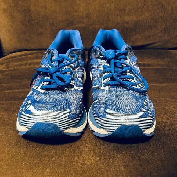 Asics GEL-Nimbus 19 Lite-Show T7C8N-9590 Women's 9.5 Running Blue Pink XLNT Cond - Picture 2 of 11